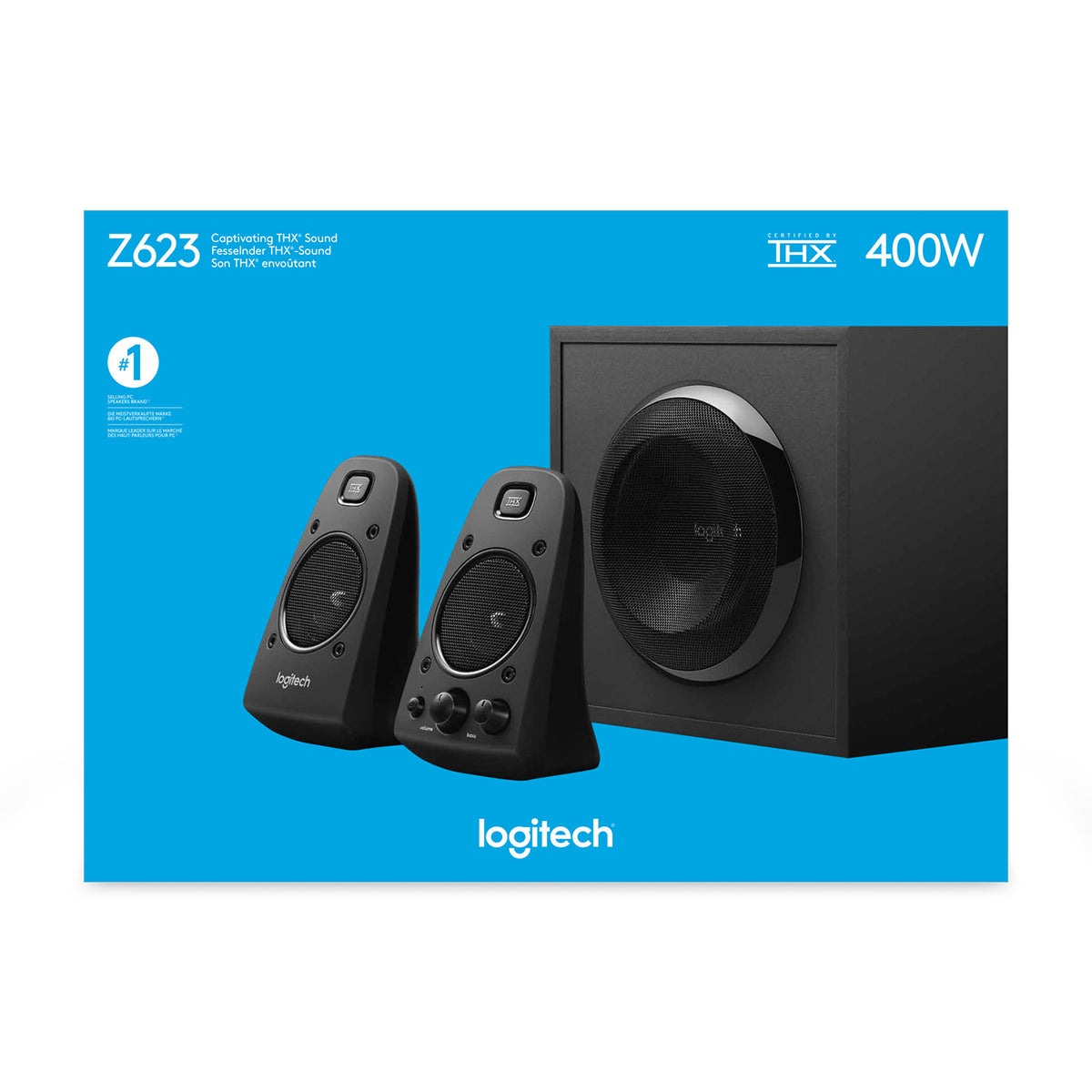 Logitech Speaker System Z623 (Black, THX)