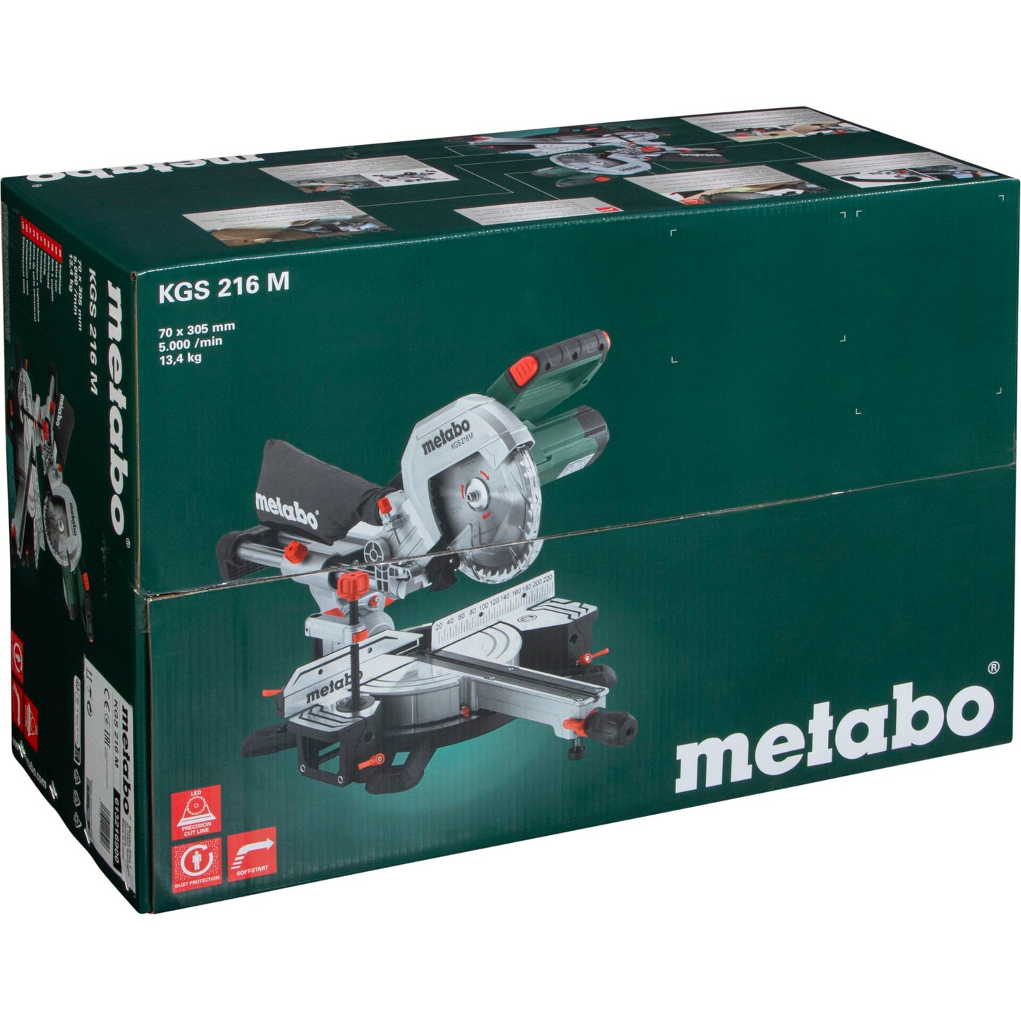 Metabo KGS 216 M Compound Miter Saw with Saw Blade Set