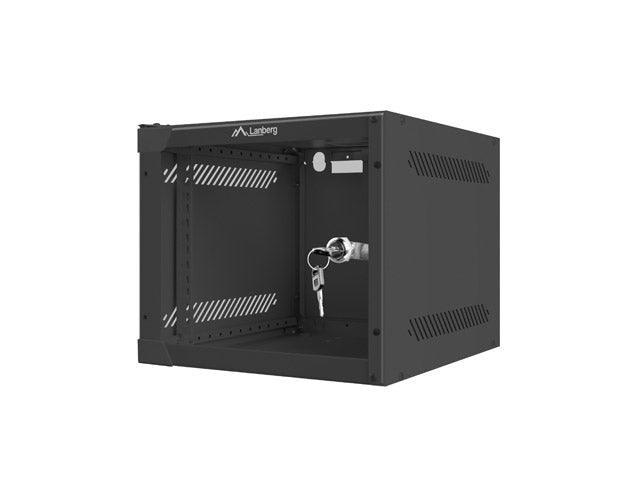 LANBERG 10" Wall-Mounted Network Rack Cabinet 4U (280x310 mm, Black)