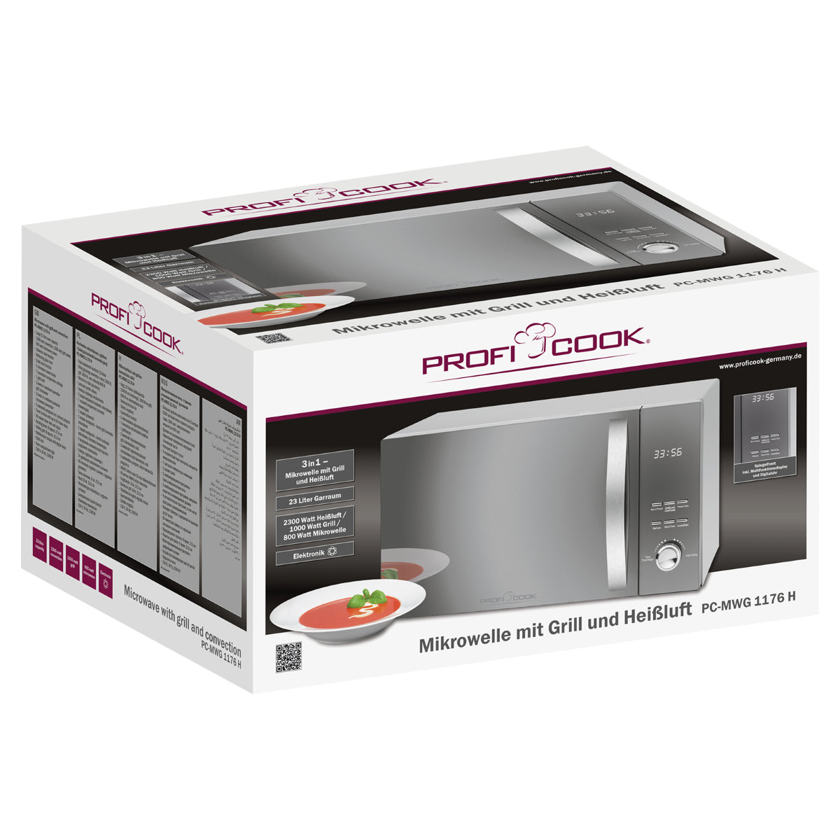 Proficook PC-MWG 1176 H silver