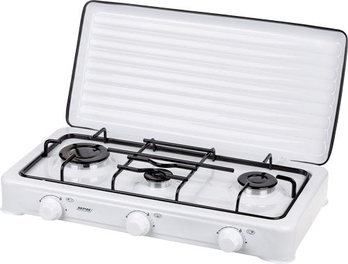 MPM KN-03/1K White Countertop 60 cm Gas 3 zone(s)