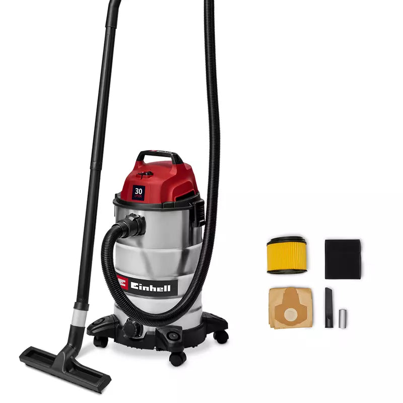 Einhell TC-VC 3055 S 30 L Cylinder Vacuum Cleaner Dry & Wet 950 W with Dust Bag