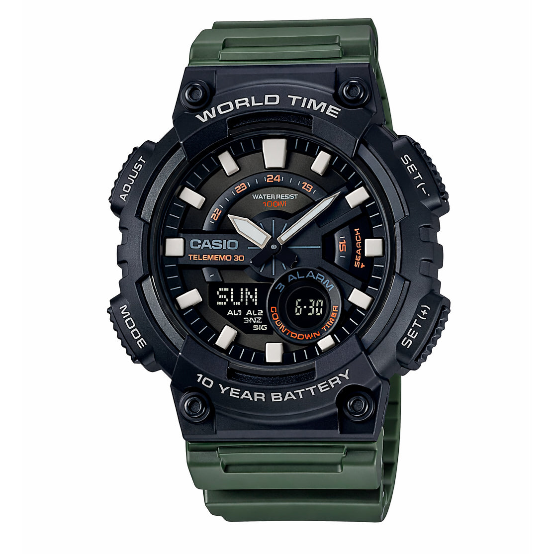 Watch Casio Man AEQ-110W-3A (52,2MM) Black