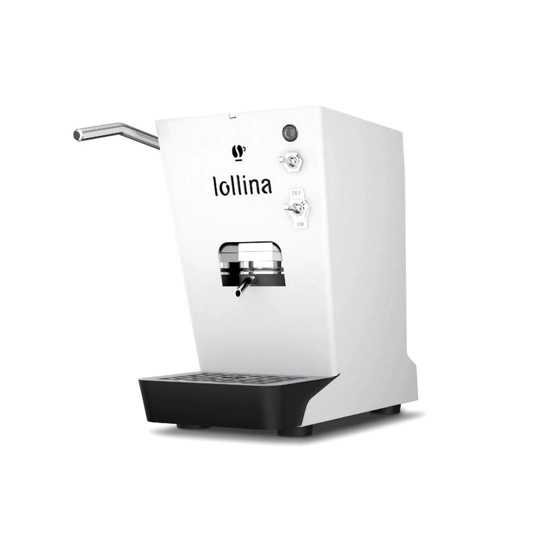 Lollocaffè Lollina+ White Coffee Machine with 40 Capsules 44mm