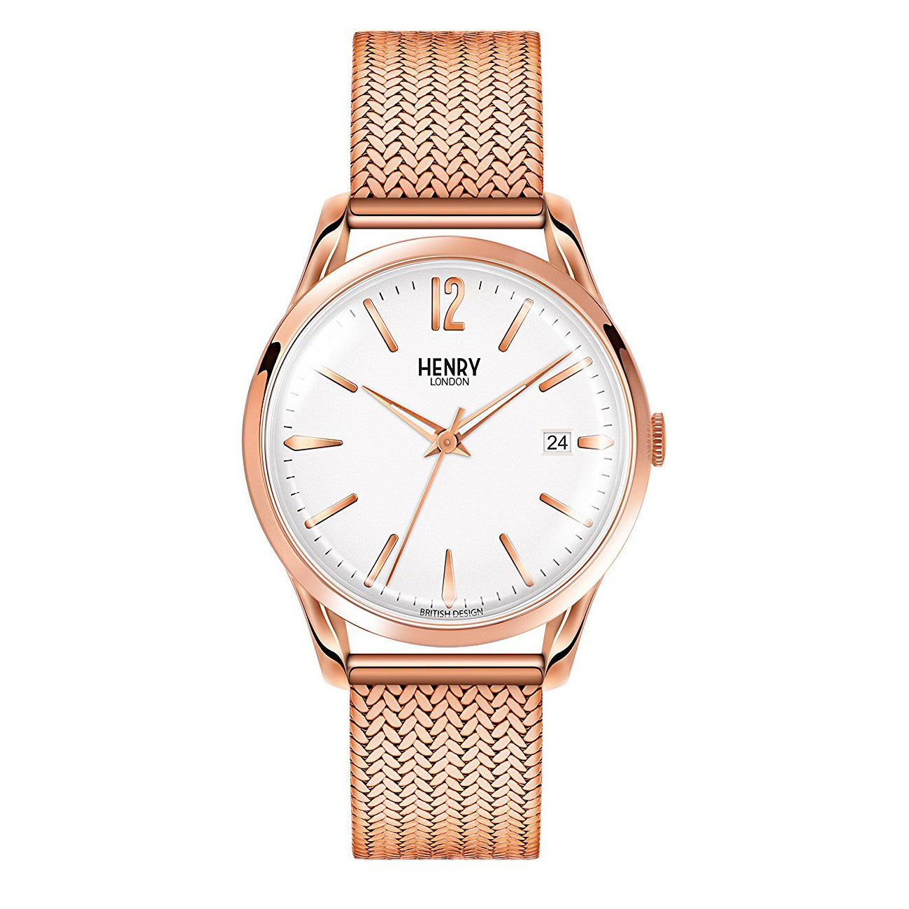 Watch Henry London Unisex HL39-M-0026 (39MM) Rose Gold