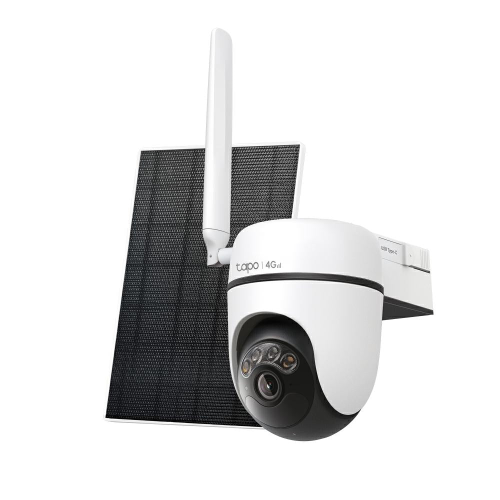 TP Link Smart Camera Outdoor + P. Solare TC90G-KIT 2k 4G 360 White