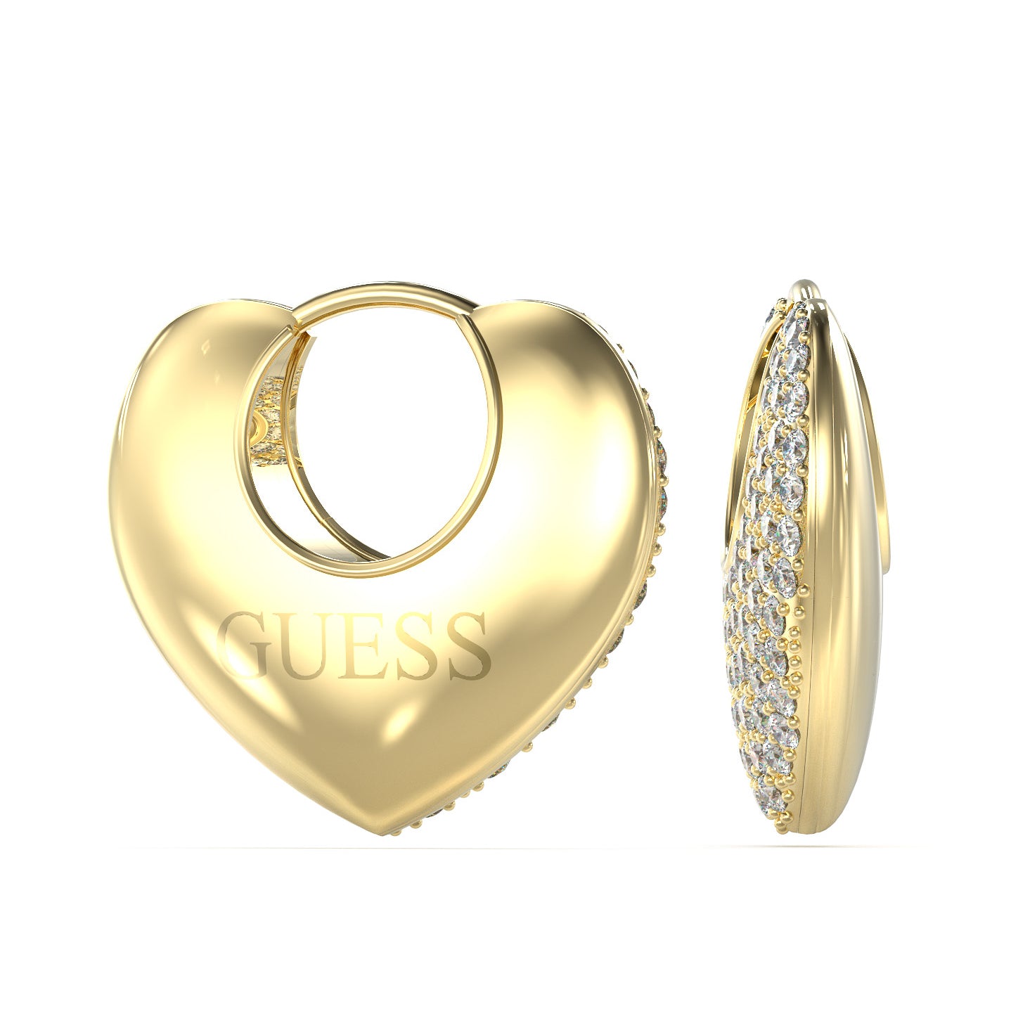 Guess Women's Earrings JUBE05207JWYG, 2 cm, Gold Stainless Steel