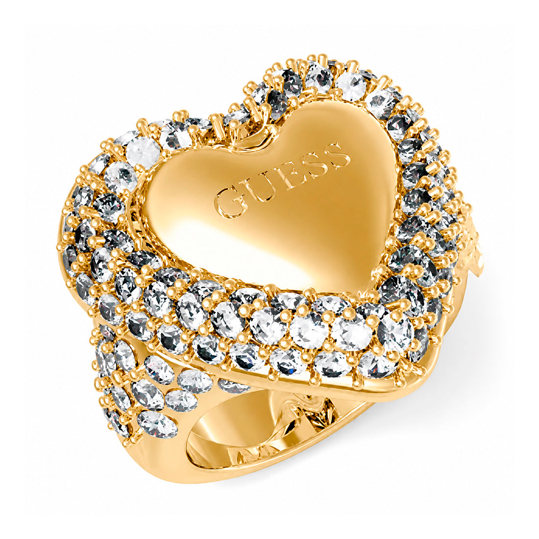 Guess Women's Ring JUBR05019JWYG Size 52