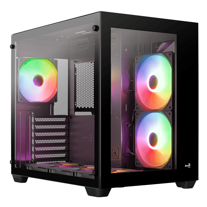 AeroCool Geh Midi Dryft MicroATX/ATX/MiniITX ARGB (μαύρο)