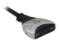 LevelOne KVM Switch 0290 - 2-Port HDMI, USB, Audio