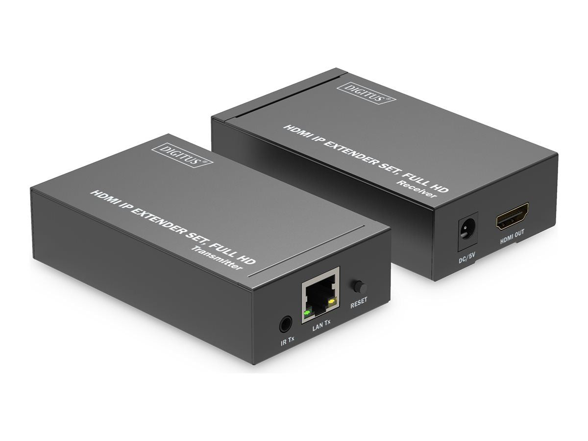 DIGITUS HDMI IP Extender Set 120m Full HD - Μαύρο