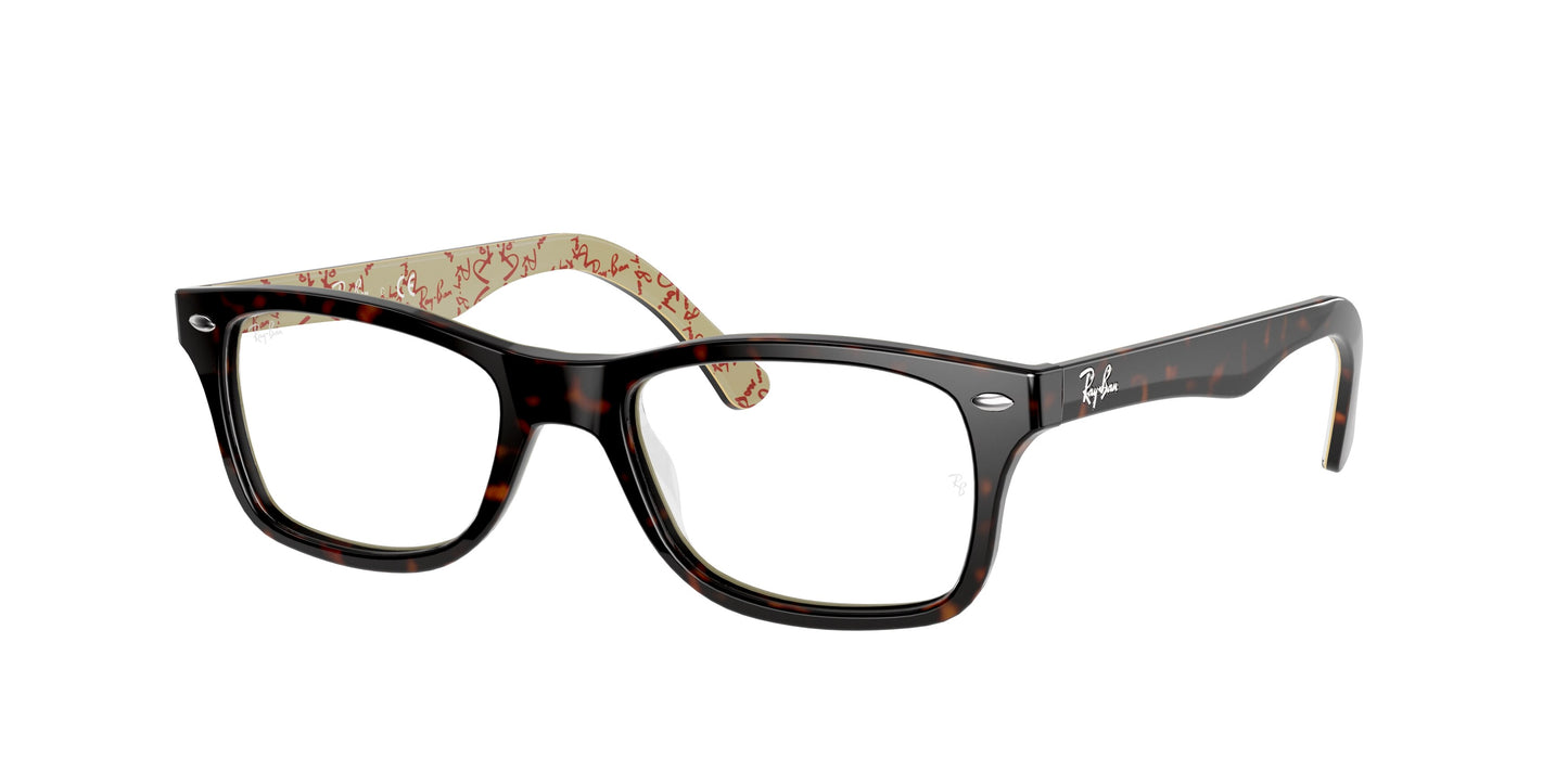 Ray-Ban Women's Eyeglasses RX5228 505750 with 50/17/140 mm Lens, Bridge, and Temple Measurements