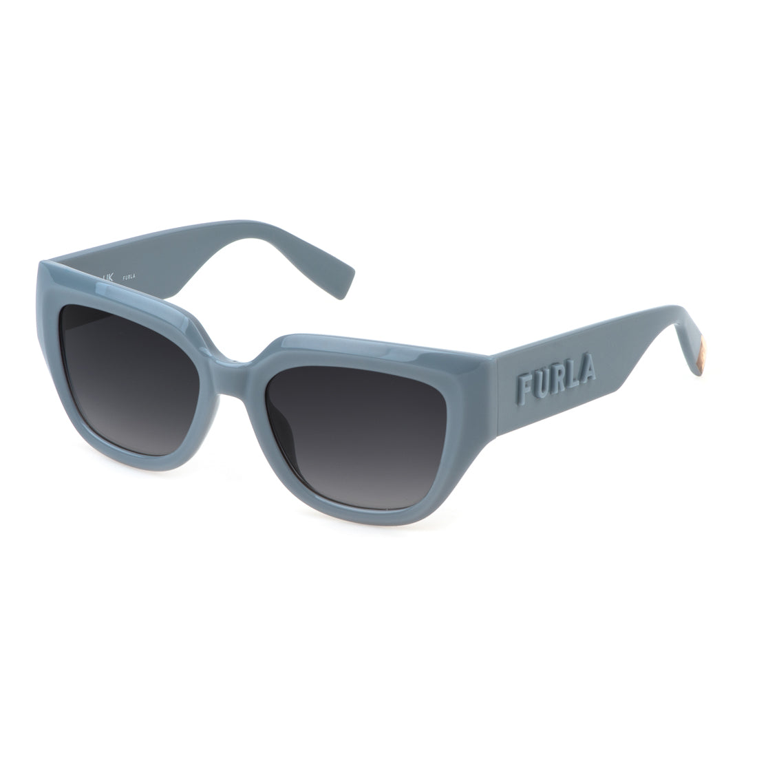Furla Women's Sunglasses SFU809V5304GT with Lens Width 53 mm, Bridge 19 mm, and Temple Length 140 mm, Grey Gradient Lenses