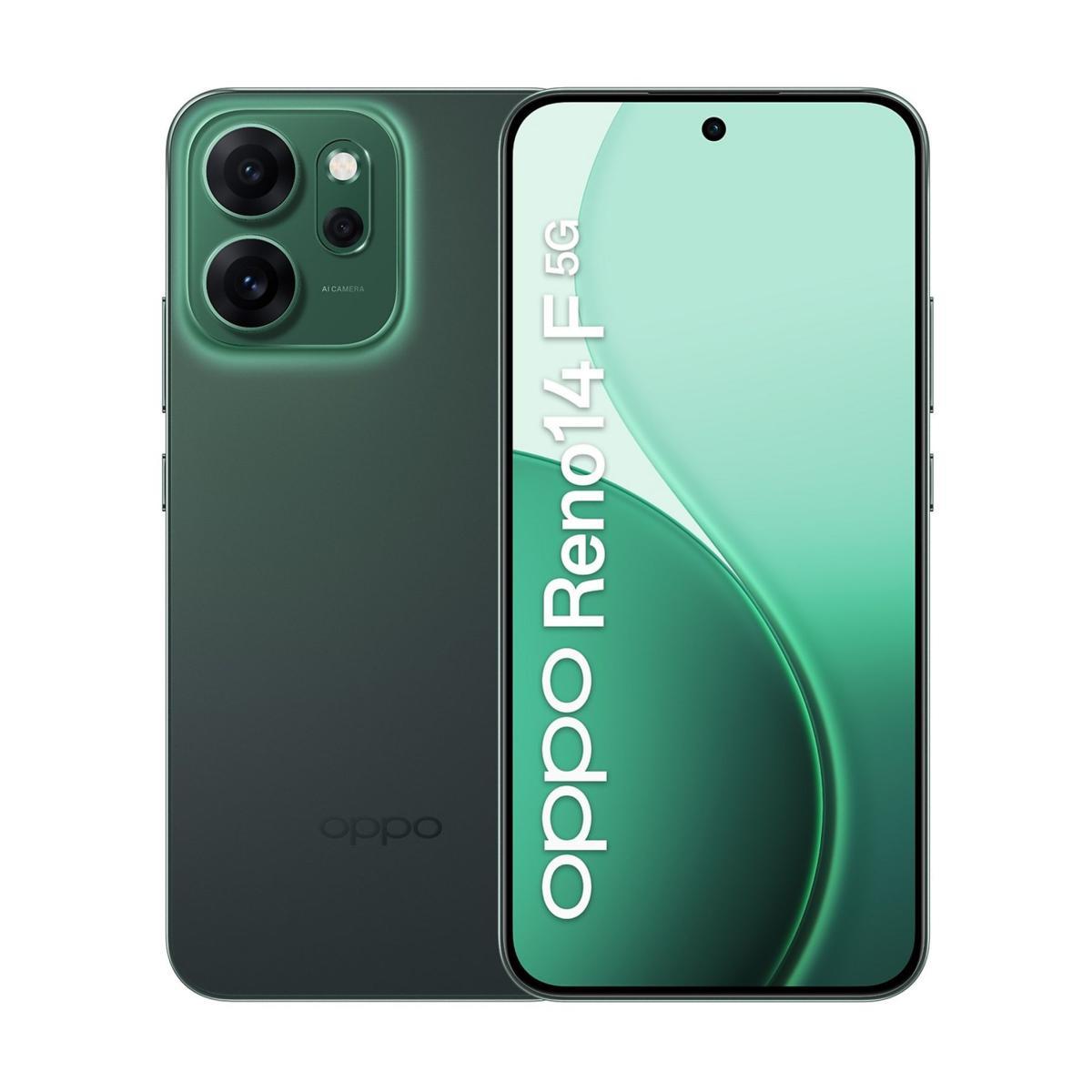 OPPO Reno 14F 8+256GB 6.57" 5G Λαμπερό Πράσινο ΕΕ
