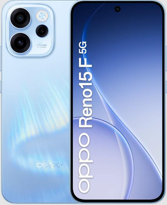 OPPO Reno 15F 8+256GB 6,57" 5G Γαλάζιο Αυγής Ιταλίας