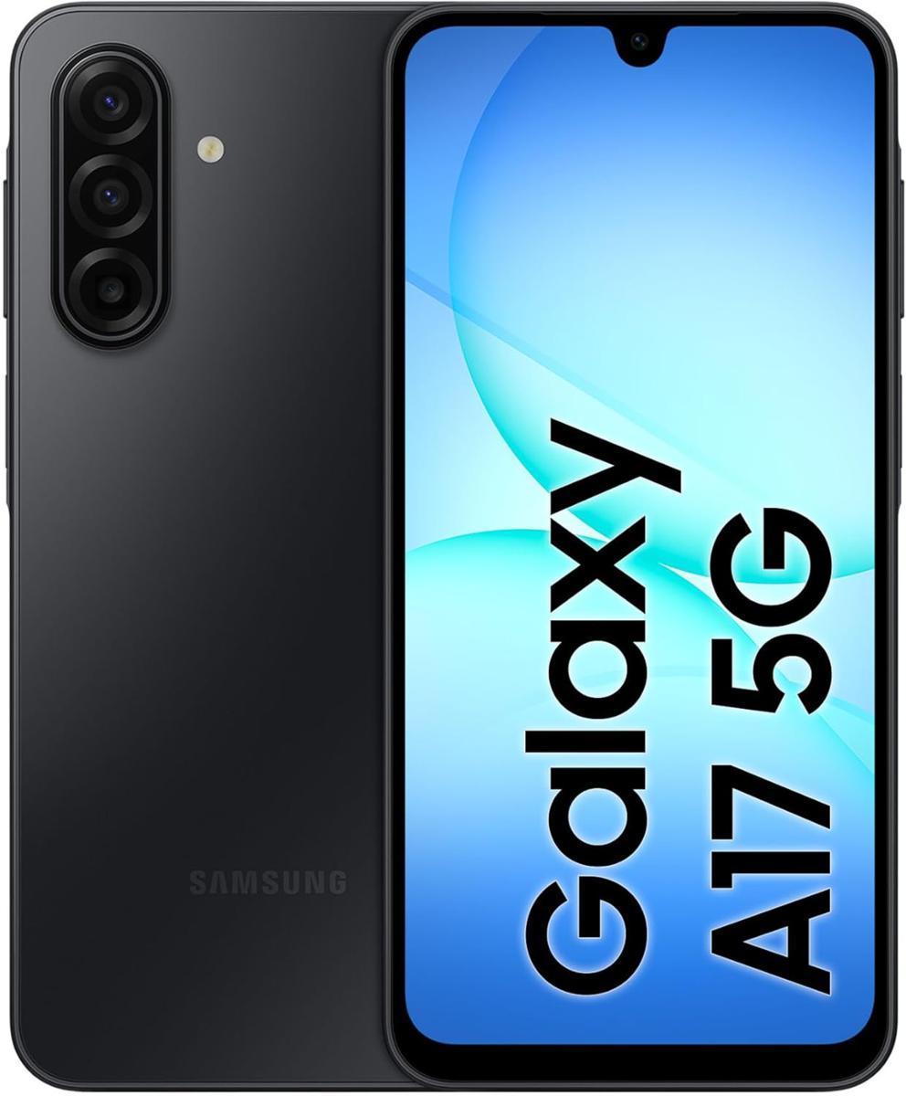 Samsung Galaxy A17 SM-A176 8GB RAM + 256GB Storage, 6.7-inch Display, 5G, Black, Dual SIM, EU Version