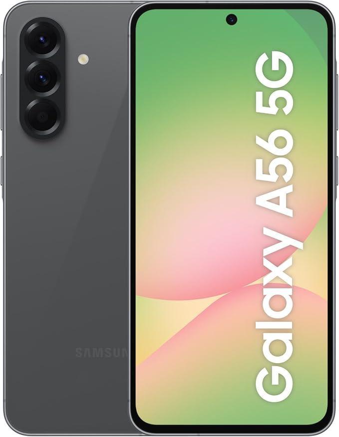 Samsung Galaxy A56 SM-A566 8GB RAM + 128GB Storage, 6.7" Display, 5G Connectivity, Awesome Graphite, Dual SIM