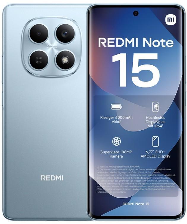 Xiaomi Redmi Note 15 8+256GB 6.77" NFC Γαλάζιο Πάγος DS ΕΕ