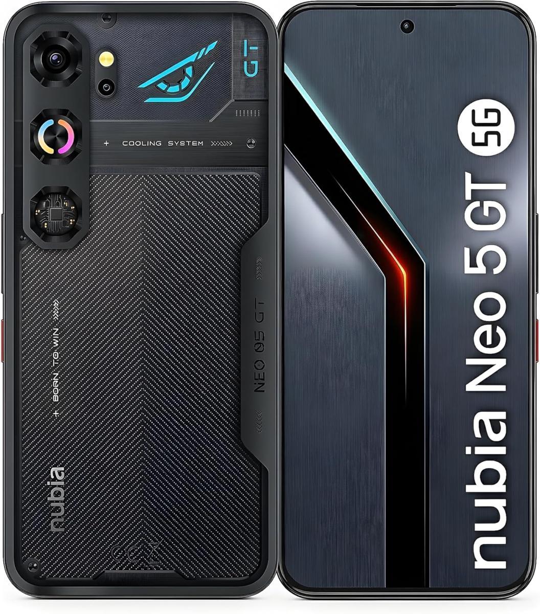 ZTE Nubia Neo5 GT 12+256GB 6.8" 5G Black ITA + Gaming Cover