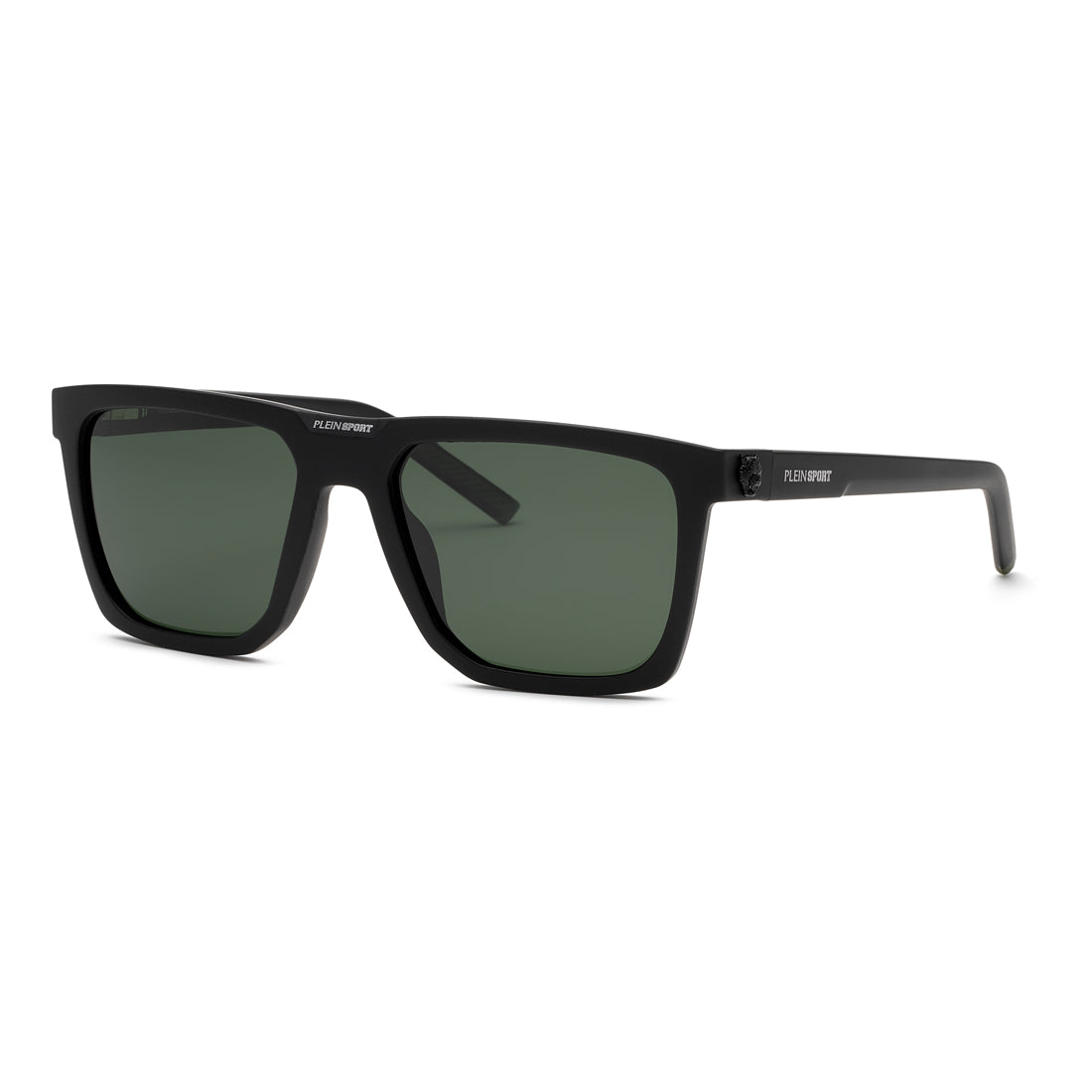 Philipp Plein Sport Men's Sunglasses SSP031-57U28P with Polarized Lenses, Black Frame (Lens/Bridge/Temple: 57/18/145 mm)