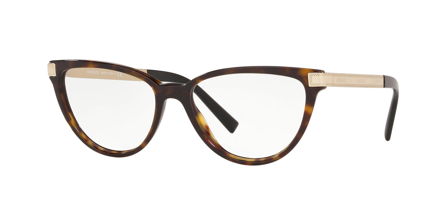 Versace Women's Eyeglasses VE3271-108, Metal Frame, Gold Color, Dimensions 52/16/140 mm (Lens/Bridge/Temple)
