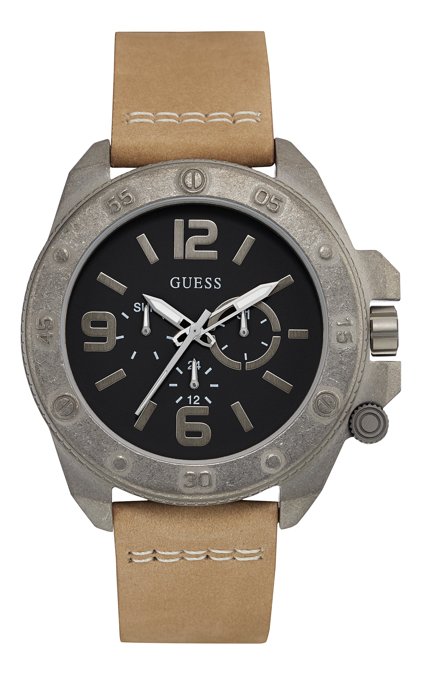 Watch Guess Man W0659G4 (46MM) Beige