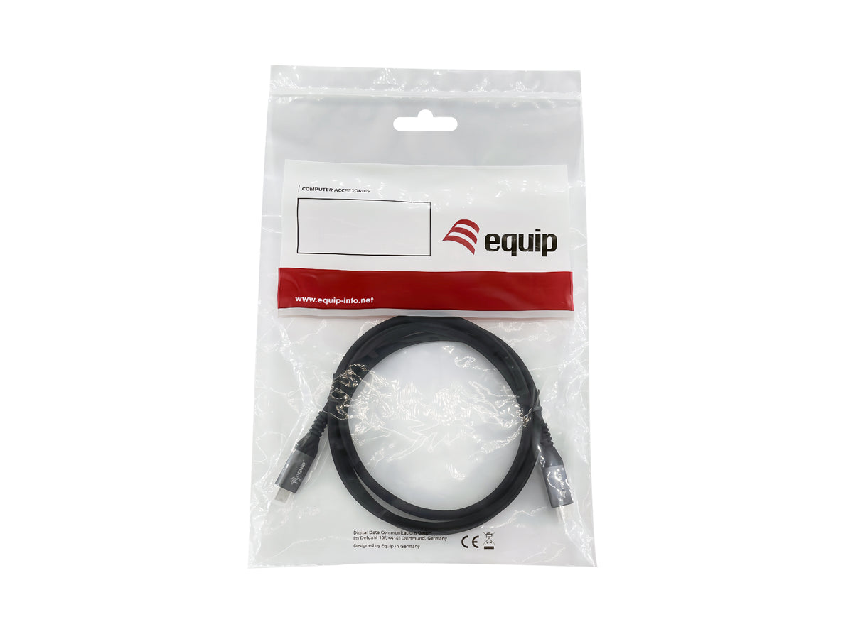 Equip Kabel USB-C4.0->C Gen3 PD240W St/St 2.00m schwarz