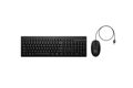 HP Tastatur+Maus 225 Set Kabelgebunden Schwarz