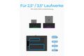 Docking- & Klonstation IcyBox 2,5"& 3,5" SATA, USB3.0 TypeA