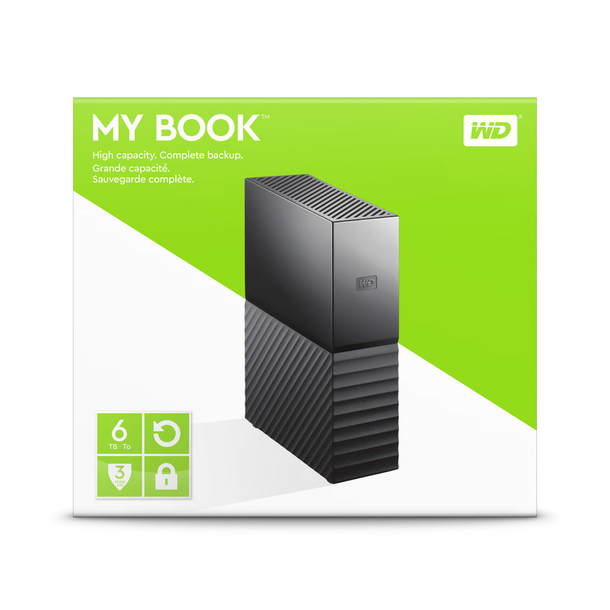 Western Digital My Book 6 TB External Hard Drive (Black, Micro-USB-B 3.2 Gen 1)