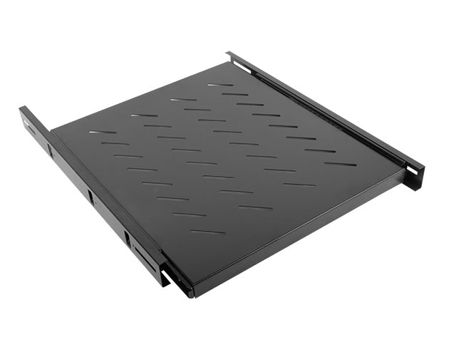 LANBERG 19" Rack Shelf 1U 463x550mm, max. 60kg, Sliding, Black