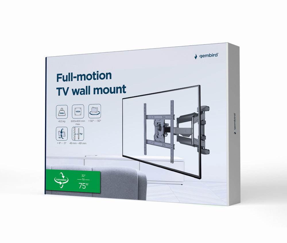 Gembird WM-75ST-01 TV mount/stand 190.5 cm (75") Black