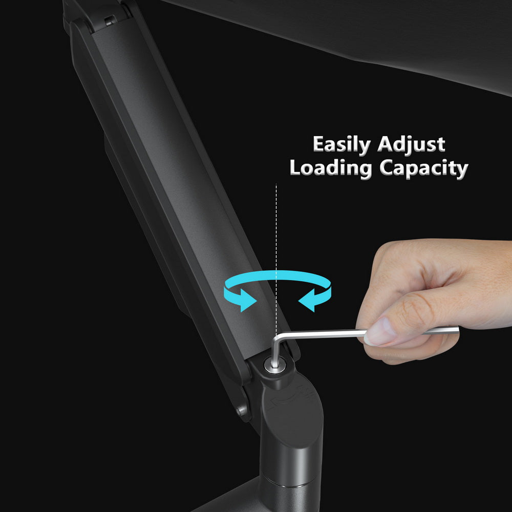 Gembird MA-DA1-04 Full-motion desk display mounting arm, 17”-32”, black