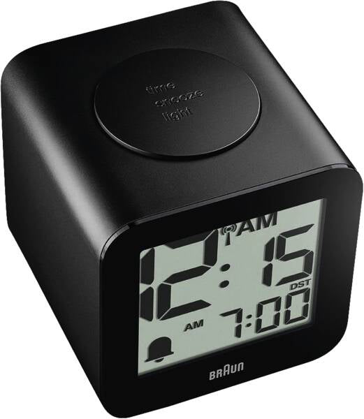 Braun BC 25 BP-DCF Black Radio Alarm Clock with Voice Output