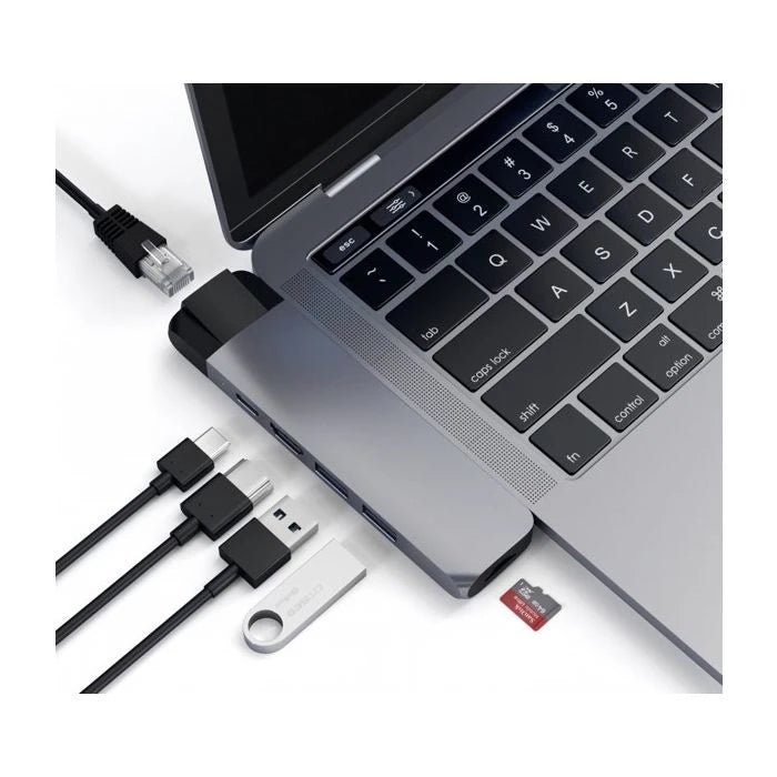 Satechi Type-C Pro Hub 4K HDMI with Ethernet space gray