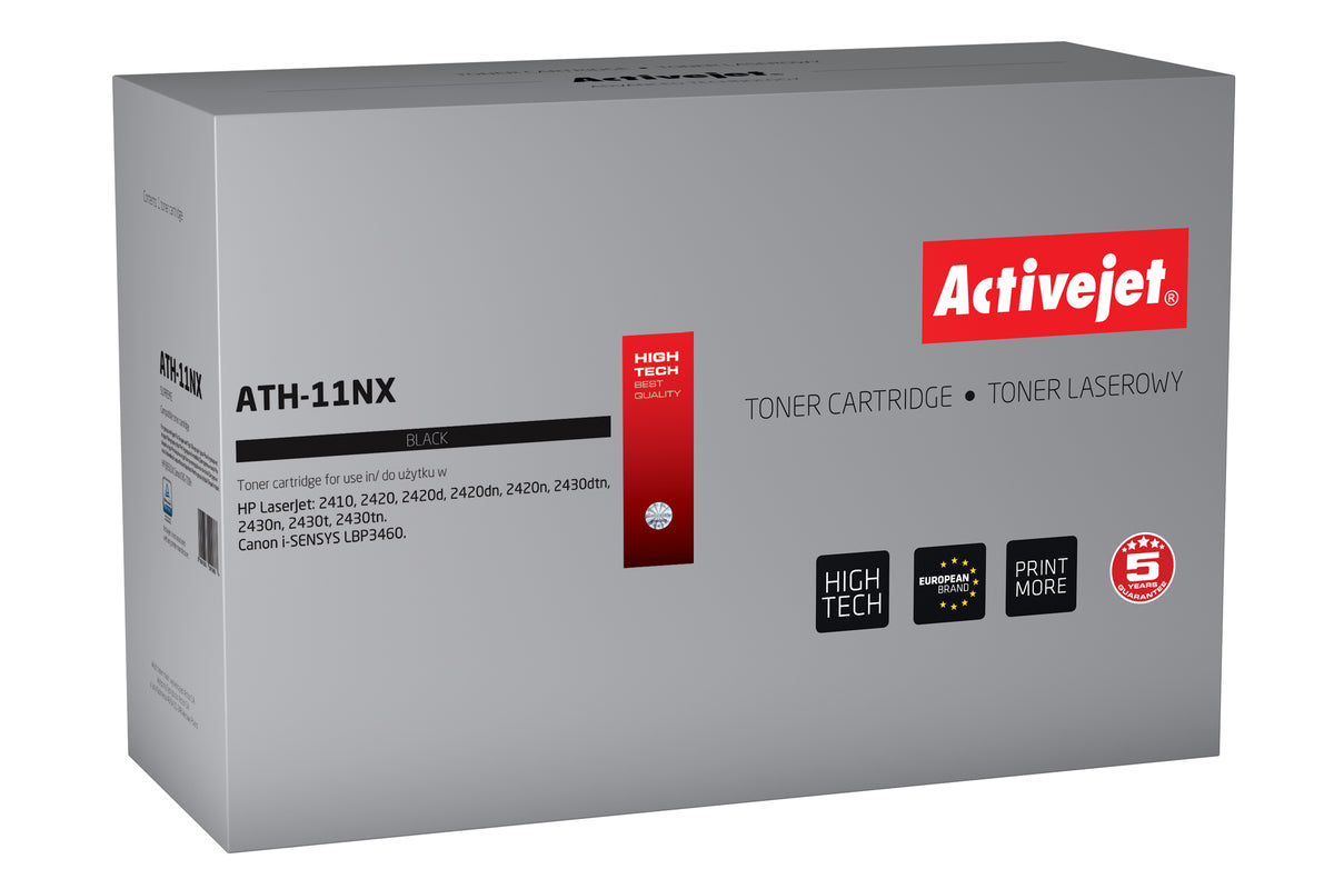 Activejet ATH-11NX Toner (replacement for HP 11X Q6511X, Canon CRG-710H; Supreme; 13500 pages; black)