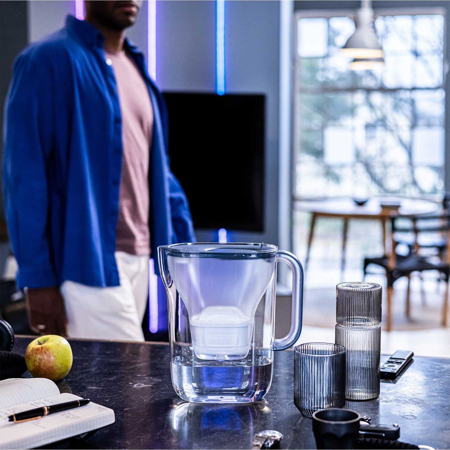 Brita Style Essential Stone Blue including 1x MXPRO PP & 1x MXPRO EK