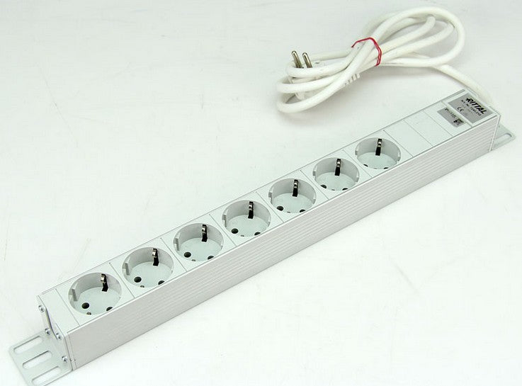 Rittal Power Strip 48.3 cm 7-way without Switch 230V/16A