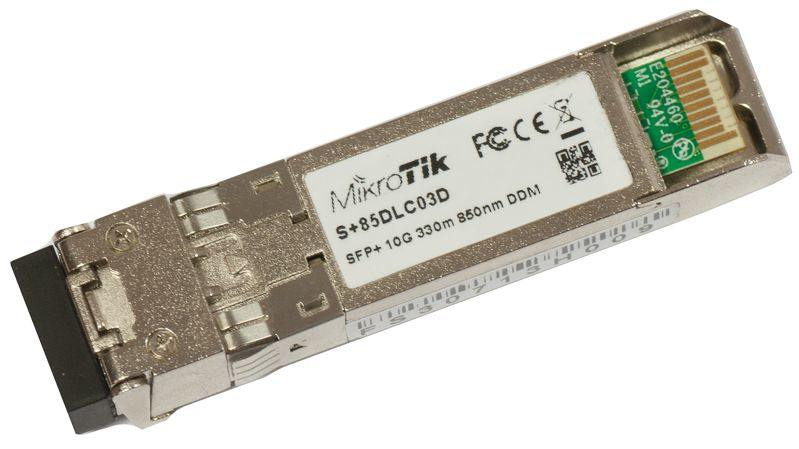 Mikrotik S+85DLC03D Fiber Optic Network Transceiver Module 10 Gbps SFP+ 850 nm