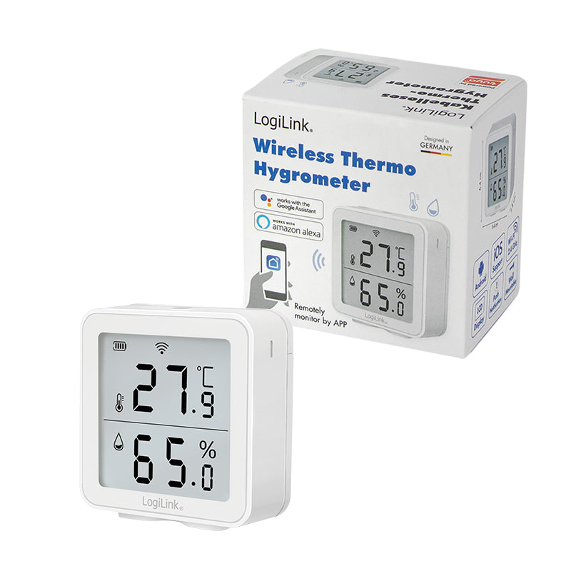 Logilink Wi-Fi Smart Thermo-Hygrometer, Tuya kompatibel