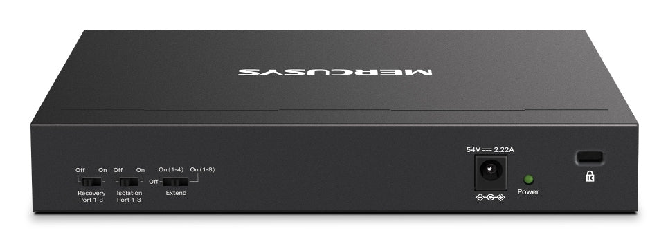 Διακόπτης Δικτύου Mercusys MS110CMP με Υποστήριξη PoE σε Μαύρο Χρώμα