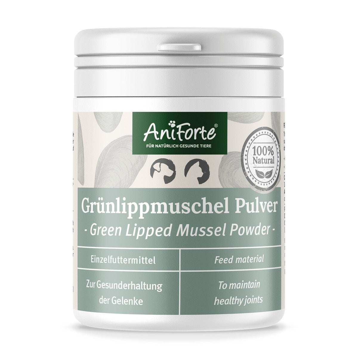 ANIFORTE Green lipped mussel - supplements for dogs and cats - 100g