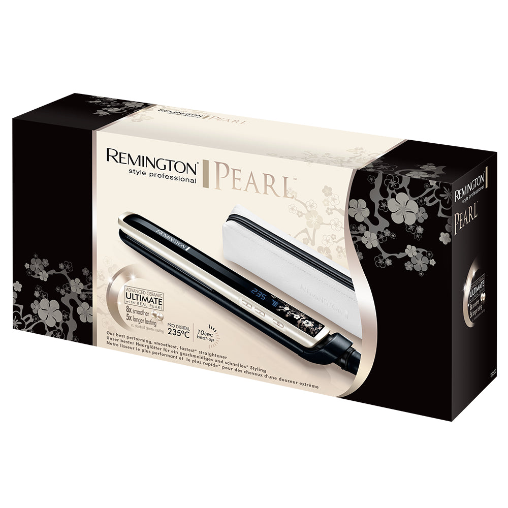 Remington S9500 Pearl Straightening Iron — Warm Black, 3 m