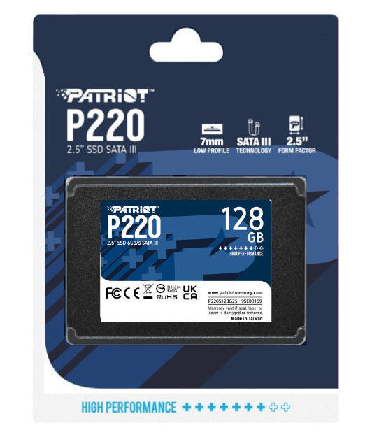 Patriot Memory P220 Δίσκος SSD 128GB 2,5 Serial ATA III