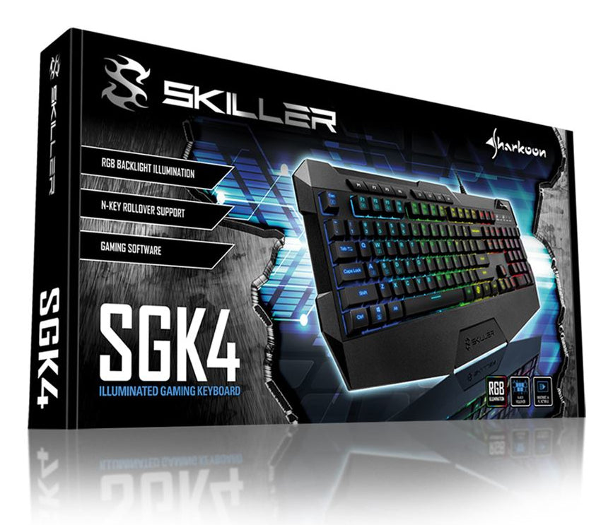 Sharkoon SKILLER SGK4 (black, DE layout, Rubberdome)