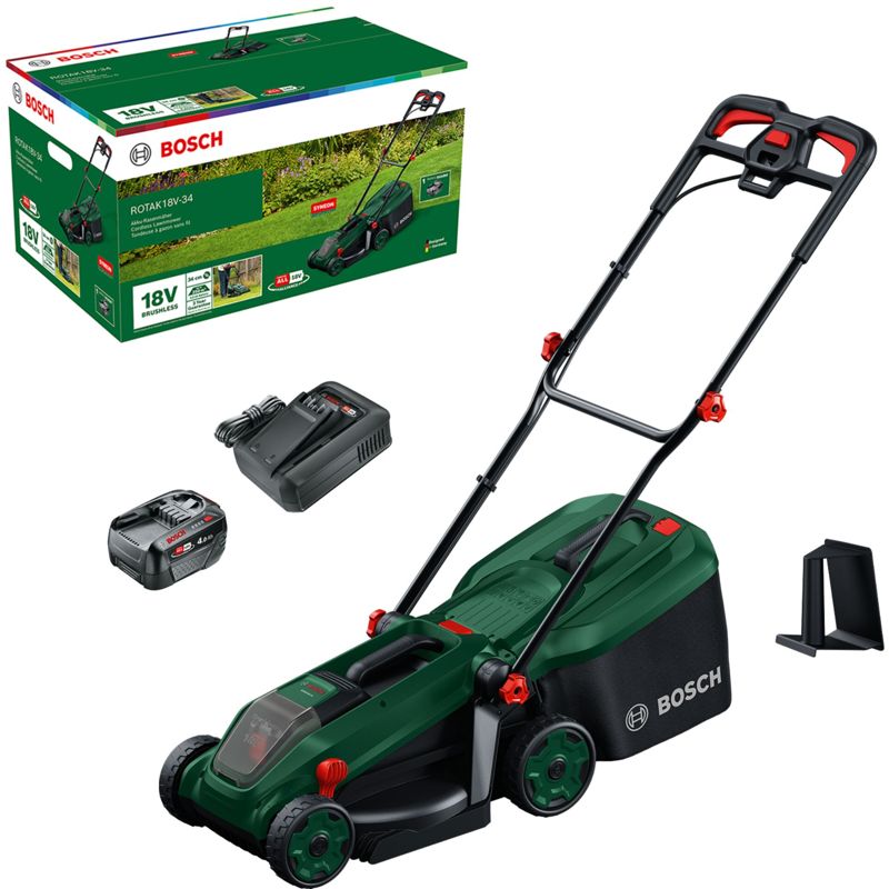 Bosch Rotak 18V-34 Set Akku-Rasenmäher