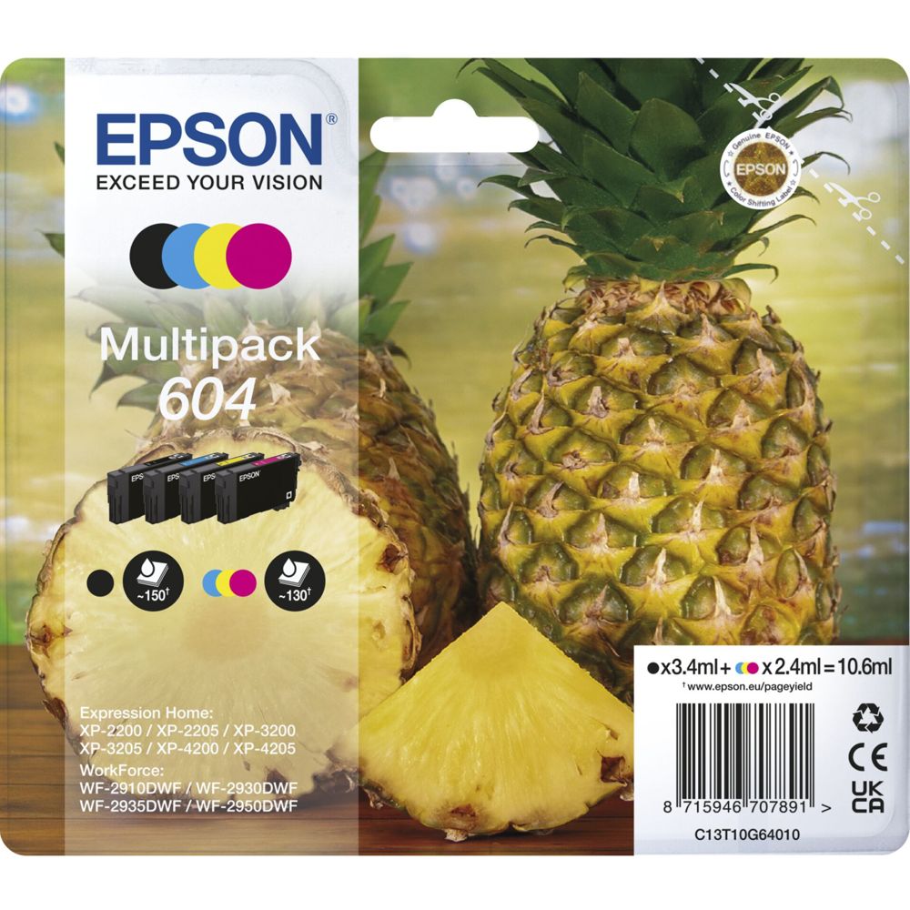 Epson Multipack 4-Χρωμάτων 604 T 10G6