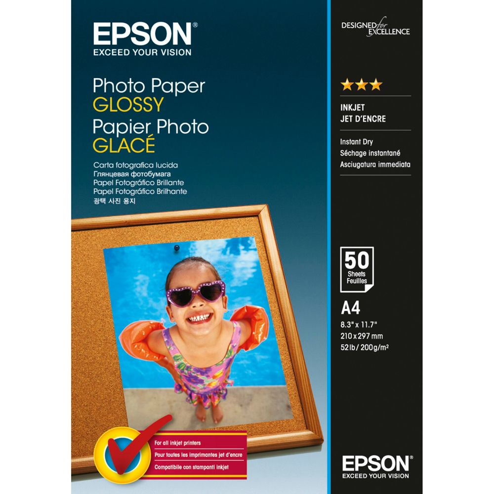Epson Glossy Photo Paper A4 - 50 Sheets - 200 g
