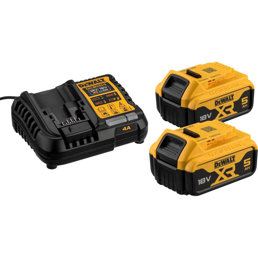 DeWalt DCB1104P2-QW 2x 18V 5Ah Μπαταρίες