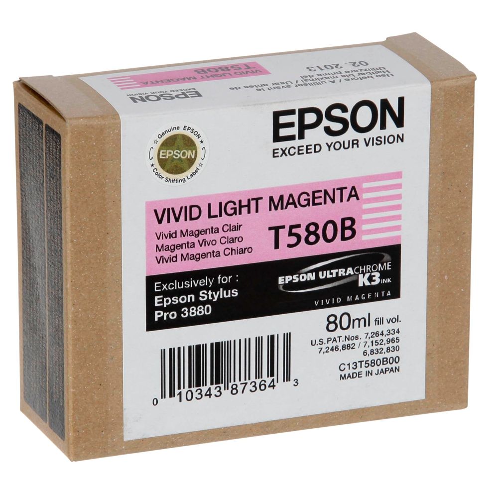 Epson T580 Vivid Light Magenta Ink Cartridge 80ml
